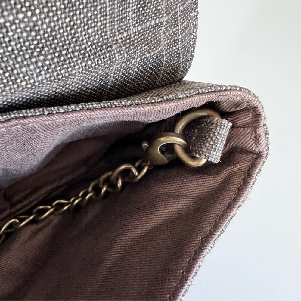 Chico’s Embellished Linen Foldover Clutch bag - Picture 10 of 10